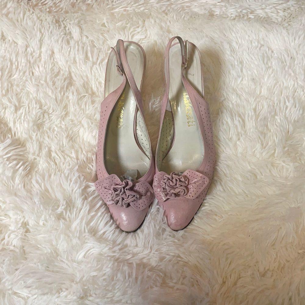 Vintage Leather 80s Slingbacks
